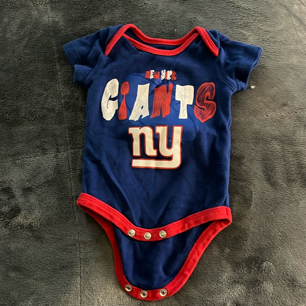New York Giants Baby Onesie 0/3 Months